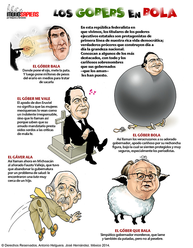 Los gobers en bola. Domingo 3 de agosto de 2014.